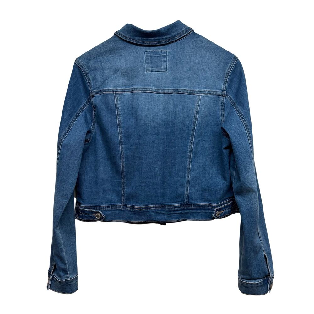 Wax Jean Classic Blue Denim Jacket Button Front Trucker Style XL - Picture 4 of 9